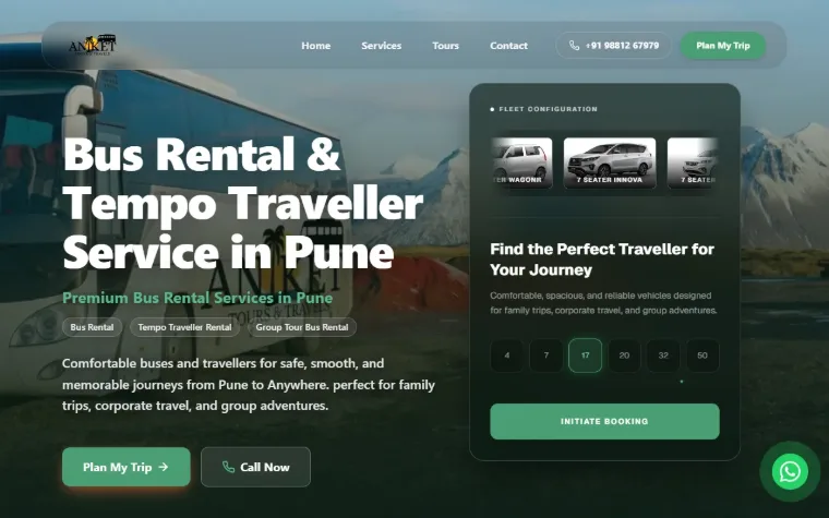 Home page of anikettoursandtravels.in